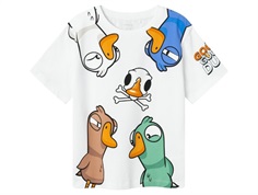 Name It t-shirt white with Goose Goose Duck print  